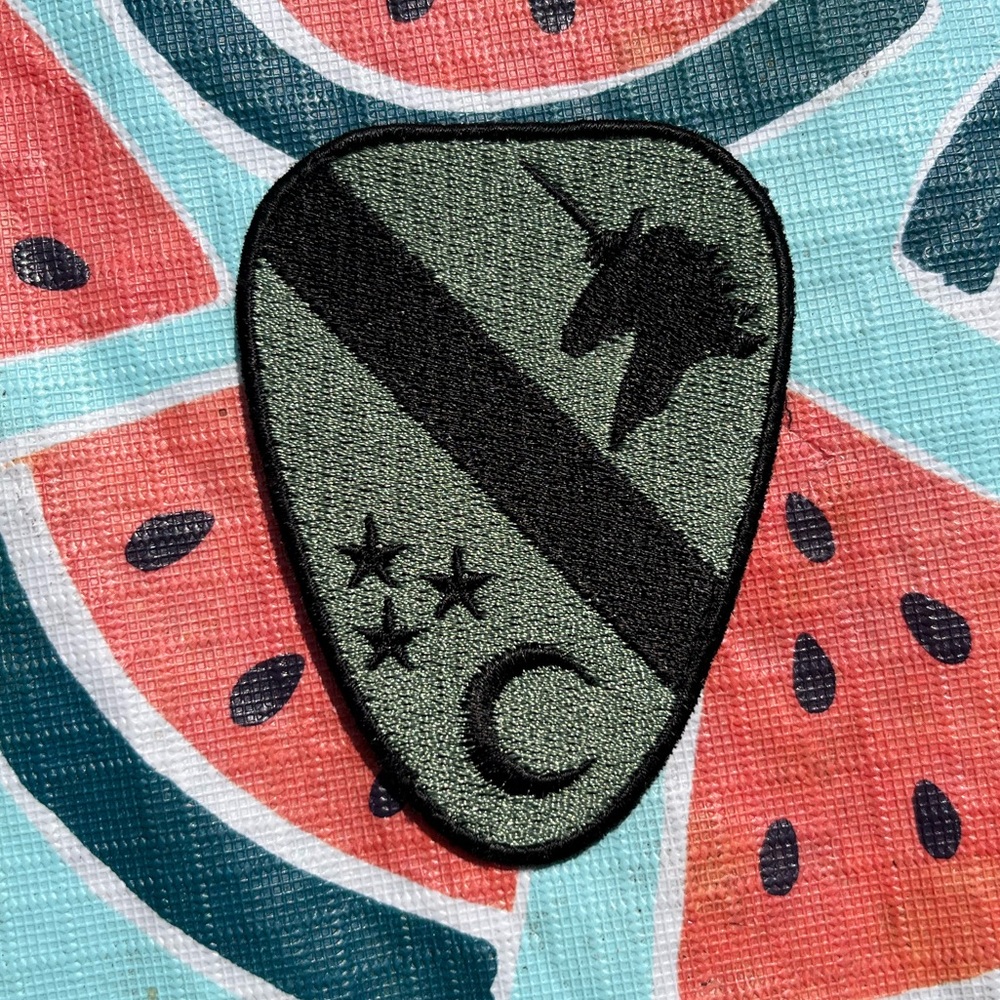 Green Unicorn Sew On Patch